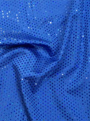 Holo flitteres  lycra anyag - ROYAL